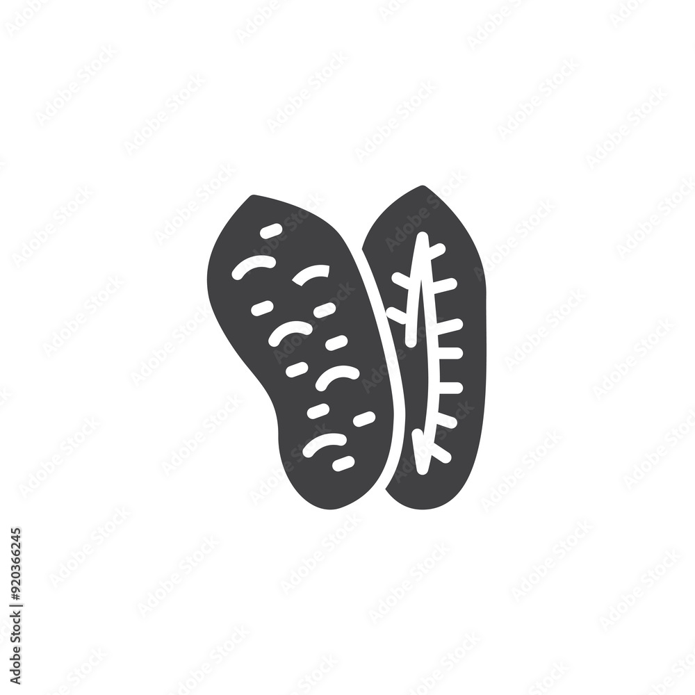 Sliced potato vector icon Sliced potato vector icon