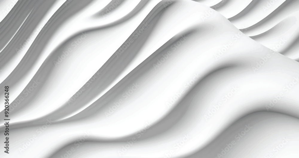 Wavy volumetric abstract monochrome pattern. Vector illustration
Wavy volumetric abstract monochrome pattern. Vector illustration