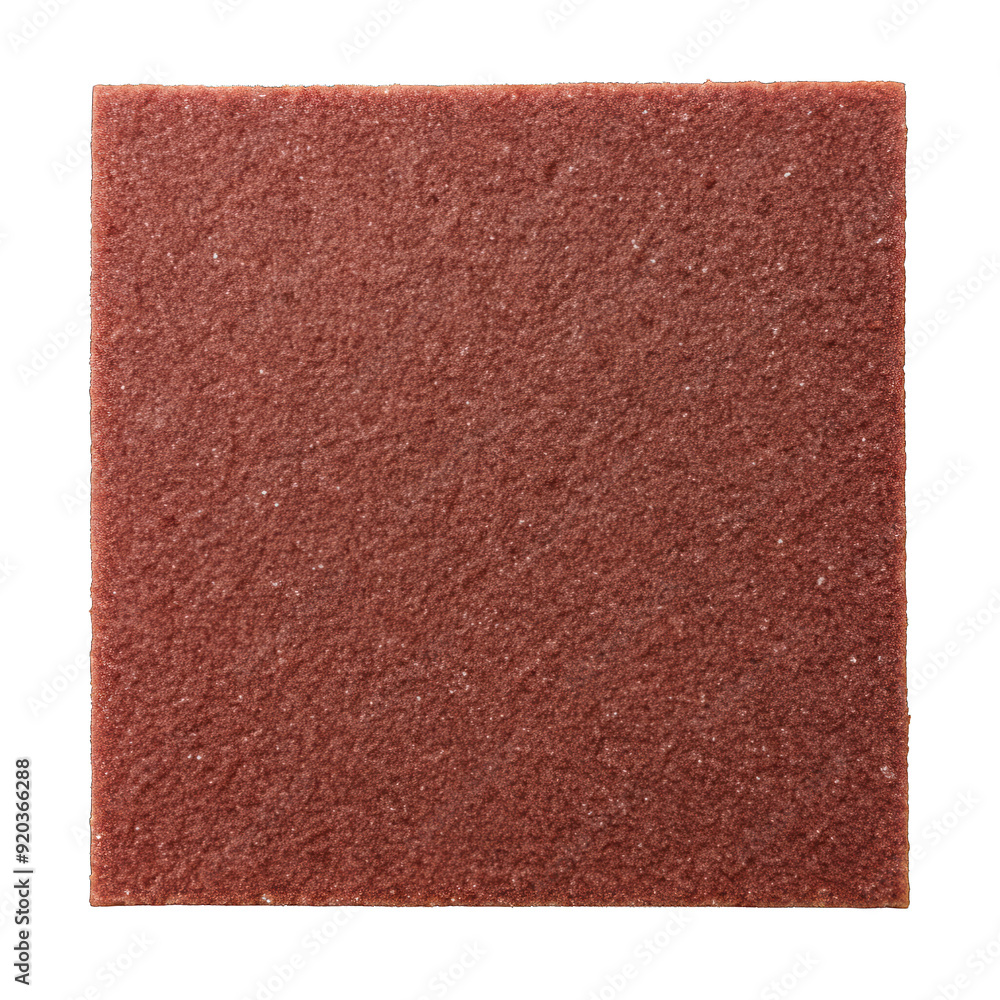 Fototapeta premium Sandpaper top view isolated on transparent background