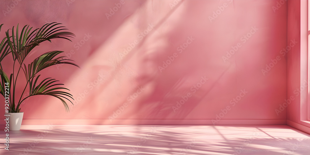 Design scene pink room, Abstract pink color gradient studio background for product presentation. Design scene pink room, Abstract pink color gradient studio background for product presentation.