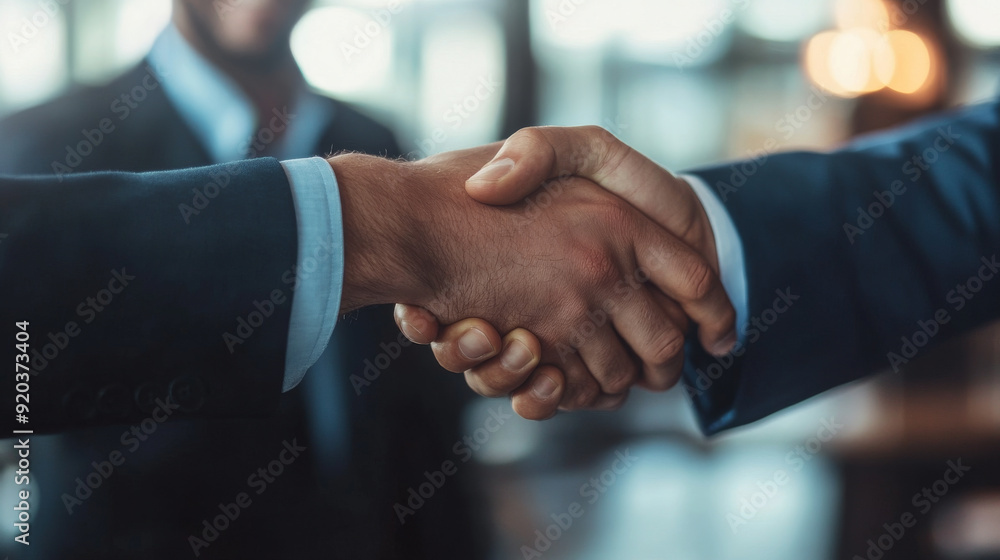 Businessman handshake in the office with dealers Businessman handshake in the office with dealers