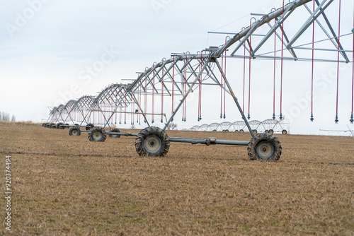 Obraz na płótnie Large pivot for watering agriculture fields
