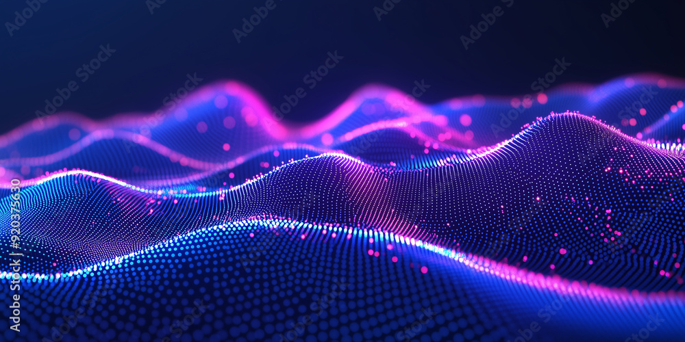 Audio wave form digital illustration, information technology background stock image, pink and purple Audio wave form digital illustration, information technology background stock image, pink and purple