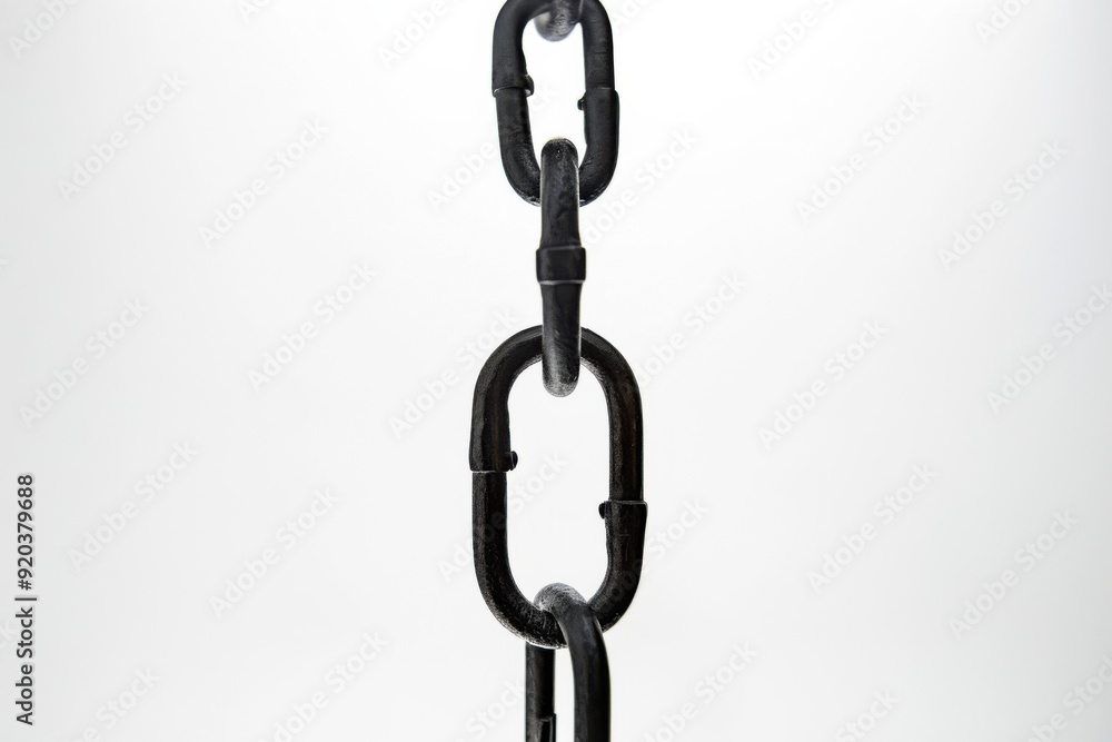 Captivating silhouette of shackles and chains in mysterious setting Captivating silhouette of shackles and chains in mysterious setting