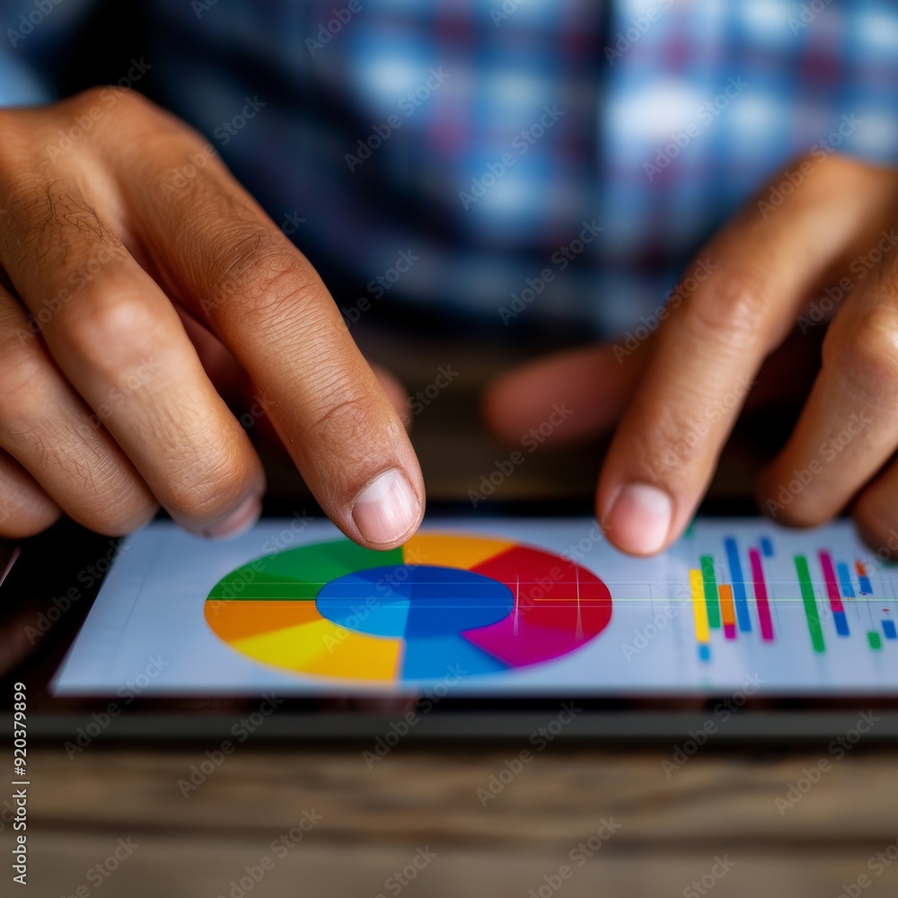 Hands interact with a tablet showing vibrant data, in a cozy indoor environment. A tablet displays vibrant data as a person in a warm-lit room engages with digital analytics. Hands interact with a tablet showing vibrant data, in a cozy indoor environment. A tablet displays vibrant data as a person in a warm-lit room engages with digital analytics.