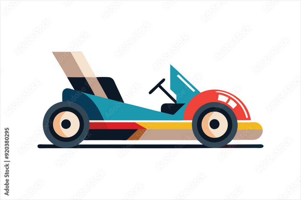 go kart vehicle vector artwork illustration go kart vehicle vector artwork illustration