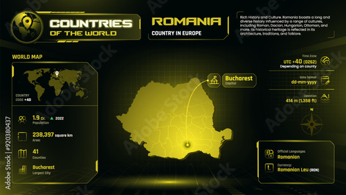 Romania Map Detailed Insights on Geography, Population and Key Facts-Vector Design