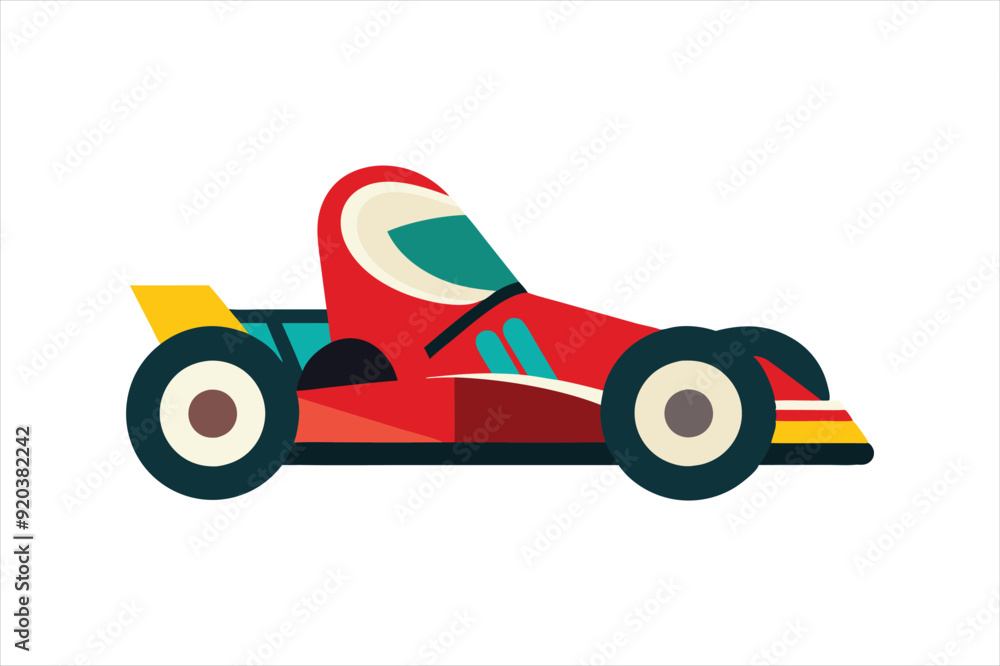 go kart vehicle vector artwork illustration go kart vehicle vector artwork illustration