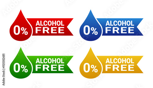 Alcohol Free Logo Set