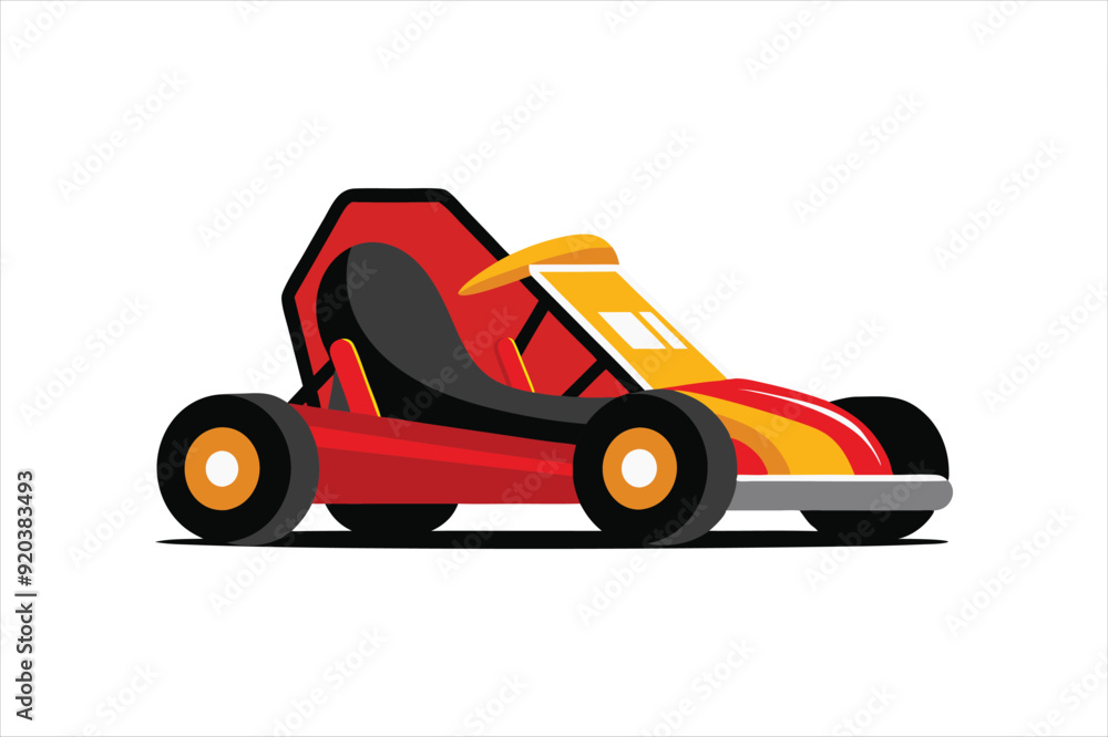 go kart vehicle vector artwork illustration go kart vehicle vector artwork illustration