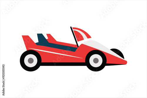  go kart vehicle vector artwork illustration 