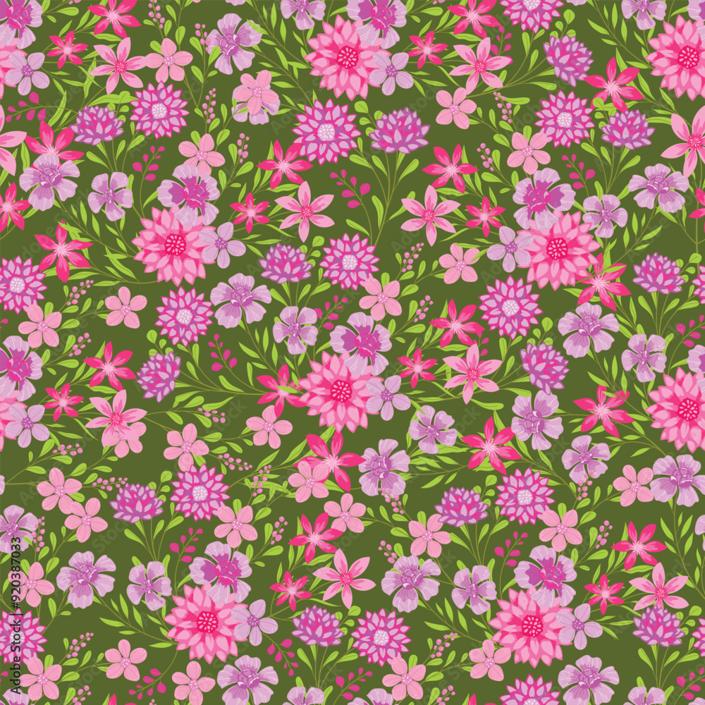 Fototapeta premium Abstract Seamless Floral Pattern Garments Pattern Clothing Pattern
