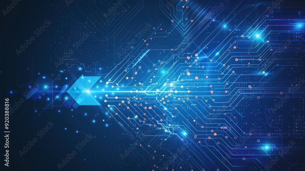 Fototapeta premium Abstract Digital Circuitry Background