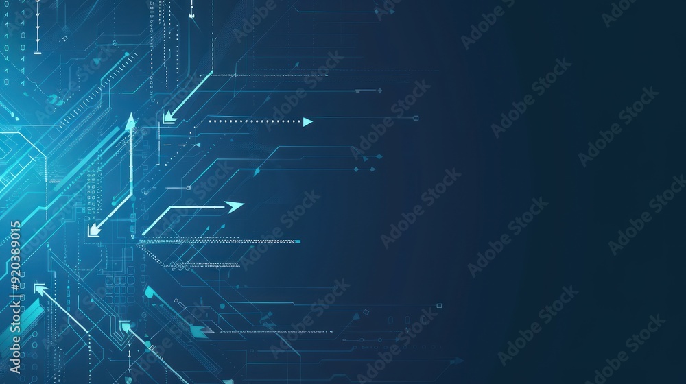 Obraz premium Abstract Technology Background with Circuitry