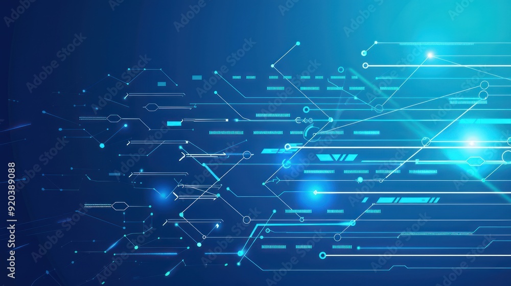 Obraz premium Abstract Futuristic Technology Background