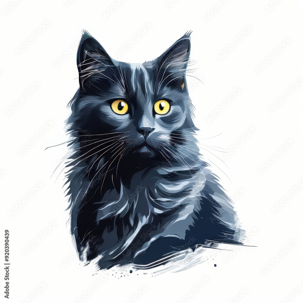 the AI Image Generator, black cat portrait the AI Image Generator, black cat portrait