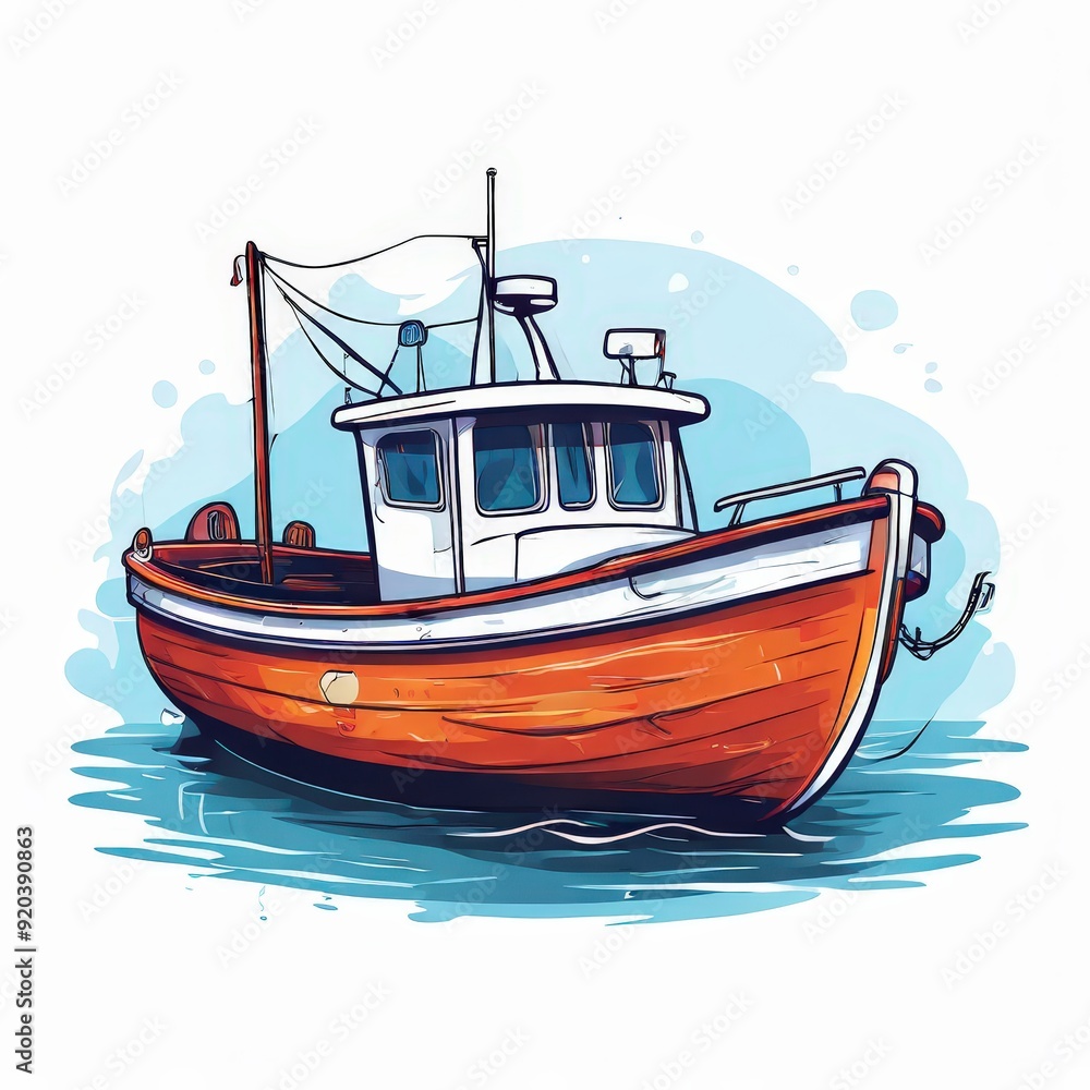 the AI Image Generator, Fishing Boat Unfolded the AI Image Generator, Fishing Boat Unfolded