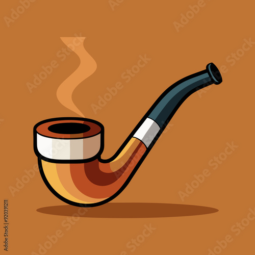 smoking pipe illustration 