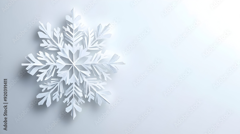 A delicate white snowflake design on a light background, symbolizing winter and beauty. A delicate white snowflake design on a light background, symbolizing winter and beauty.