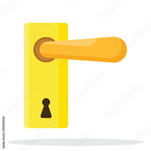 Door lock icon. Subtable to place on security, crime, etc.