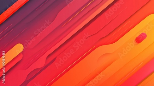 Vibrant abstract background with bold red diagonal lines, adding a modern touch to any design.
