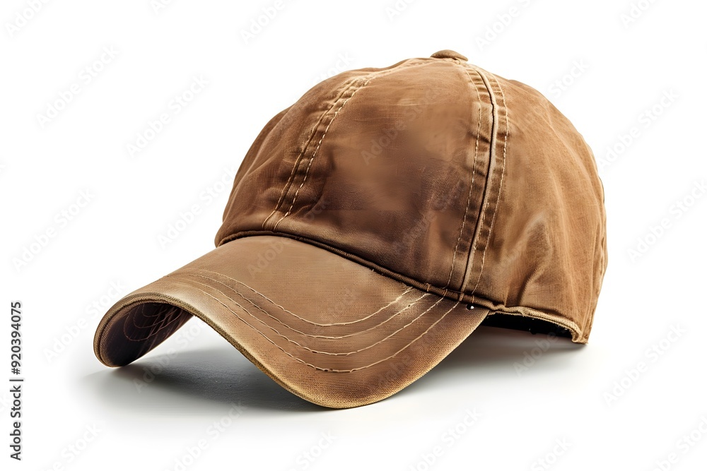 Stylish Brown Cap with Curved Brim and Casual Design Stylish Brown Cap with Curved Brim and Casual Design