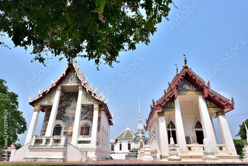 Wat Uposatharam or Wat Bot is the most famous landmark in Uthai Thani, Thailand 
 photo