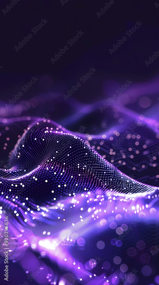 Purple glowing particles abstract background Purple glowing particles abstract background