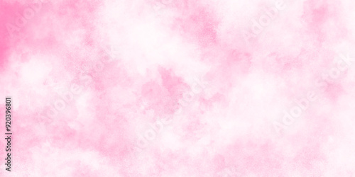 soft pink splash abstract pink background, Abstract brush painted sky fantasy pastel pink watercolor background, vintage pink pastel tone for sweet and fantasy cloudy sky background.