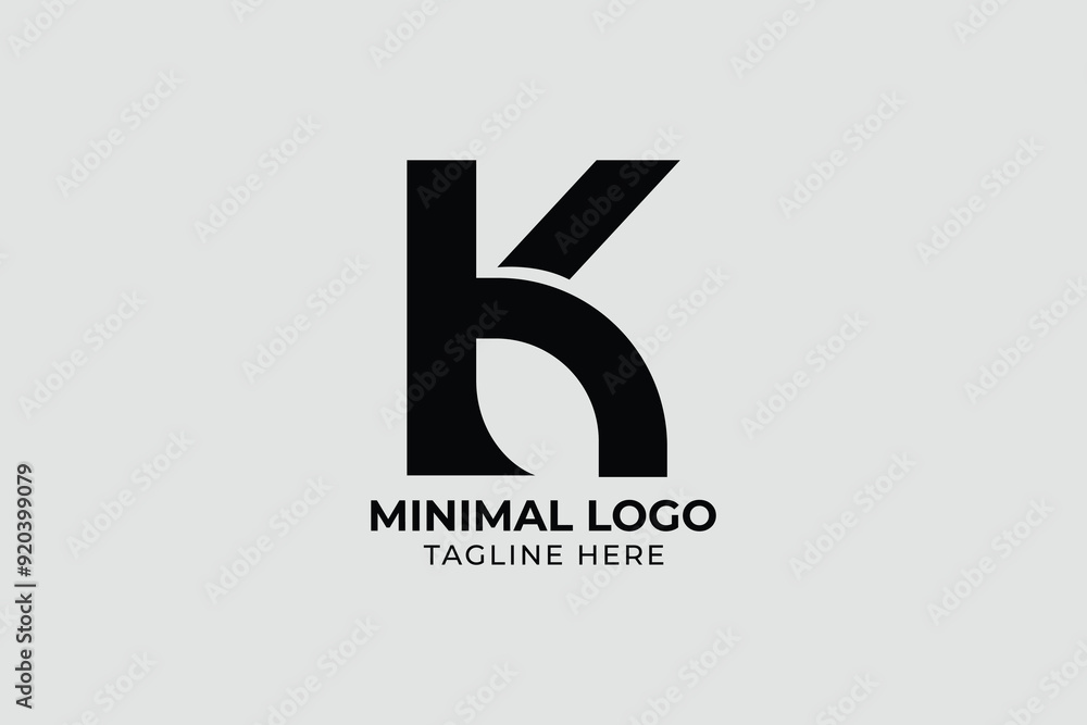 K letter Minimal monogram emblem style vector logo, letter k with building logo icon design vector design K letter Minimal monogram emblem style vector logo, letter k with building logo icon design vector design