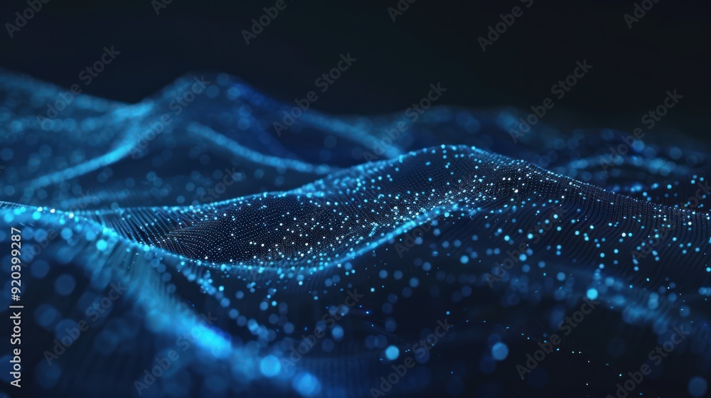 Abstract Blue Digital Wave Abstract Blue Digital Wave