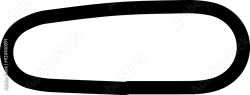 doodle halloween outline letter sign minus