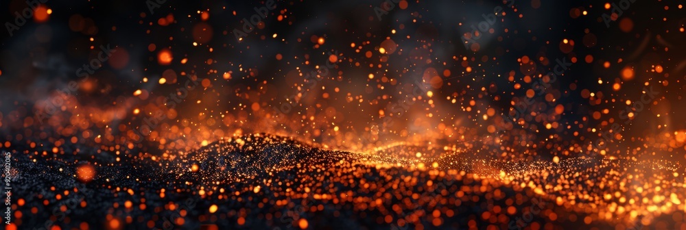 A mesmerizing and captivating view of glowing lava and embers, really evoking the raw, untamed power of nature itself A mesmerizing and captivating view of glowing lava and embers, really evoking the raw, untamed power of nature itself