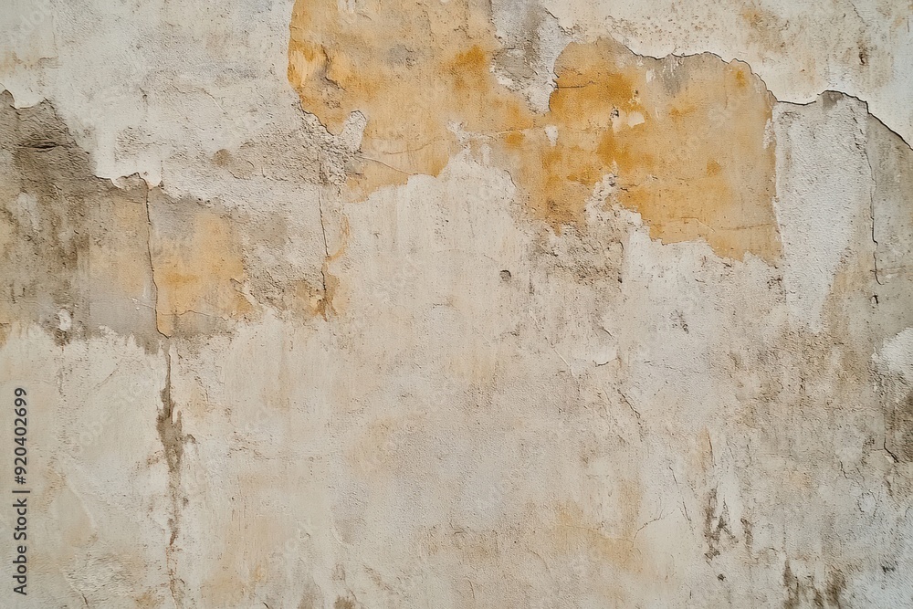 Weathered Concrete Wall with Patchy Paint Weathered Concrete Wall with Patchy Paint