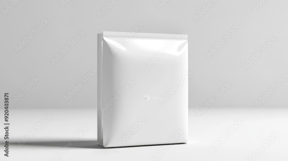 Blank White Stand Up Pouch Mockup Packaging Blank White Stand Up Pouch Mockup Packaging
