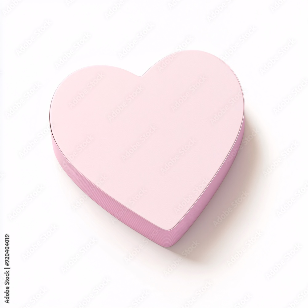 240805 73. Pastel pink heart-shaped sticky notes dispenser, white background, 3D Rendering, isometric 240805 73. Pastel pink heart-shaped sticky notes dispenser, white background, 3D Rendering, isometric