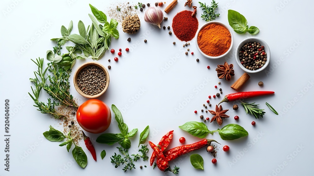 Spices in bowls. Colorful various herbs and spices for cooking in wooden bowls on a marble background. Assortment of natural spices. Healthy spice concept. Spices in bowls. Colorful various herbs and spices for cooking in wooden bowls on a marble background. Assortment of natural spices. Healthy spice concept.