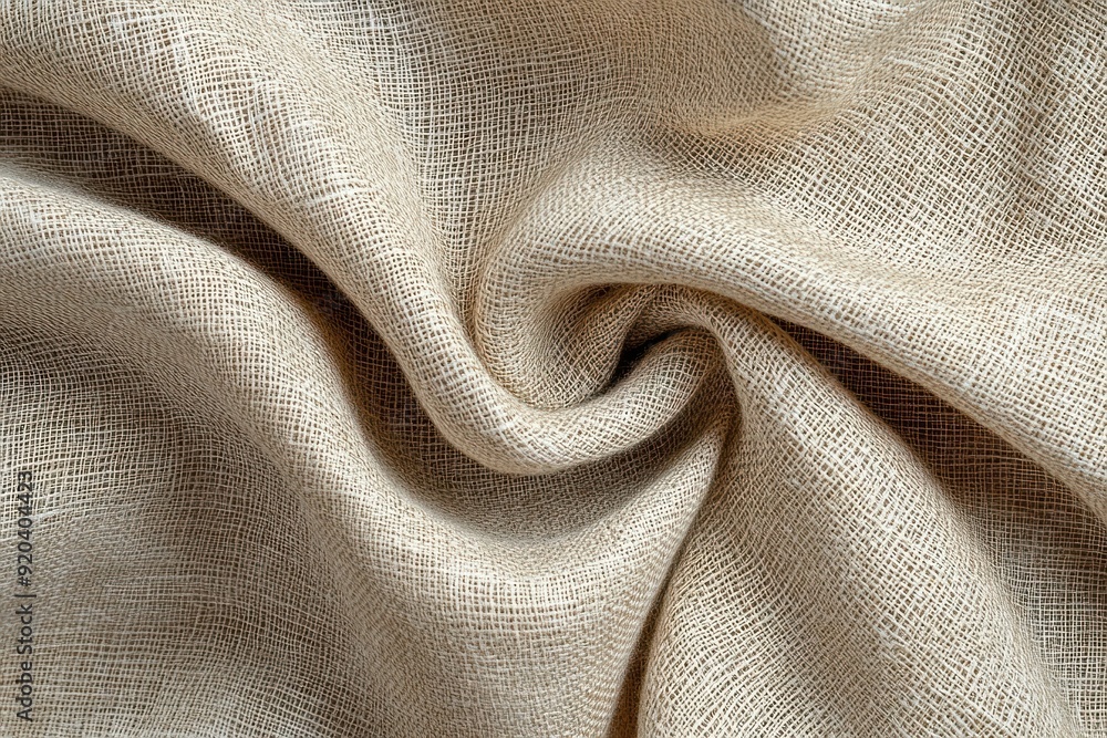 Close-Up of a Wrinkled, Brown Burlap Fabric Texture Close-Up of a Wrinkled, Brown Burlap Fabric Texture