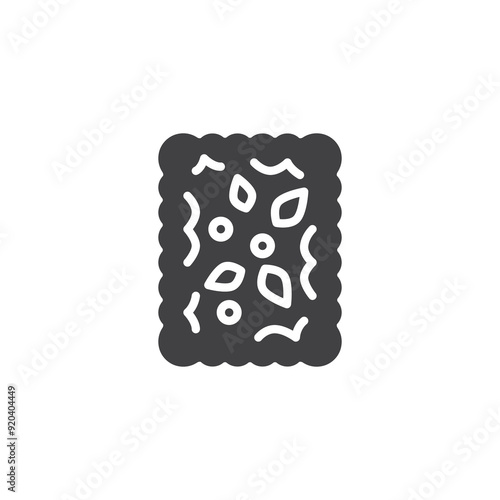 Focaccia vector icon