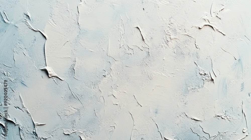 Abstract White and Blue Impasto Painting Abstract White and Blue Impasto Painting