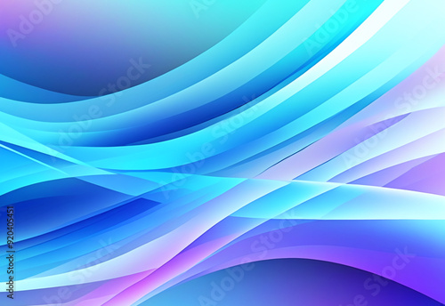 Blue, purple, green gradient. Soft pastel color gradient. Holographic blurred abstract background.