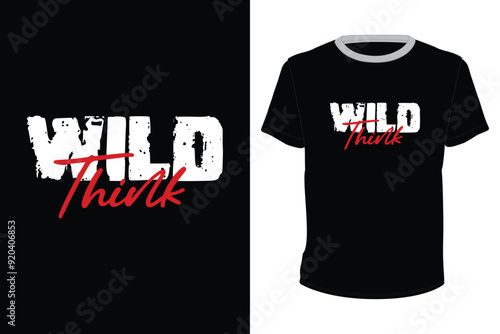 Wild Thing, typography vector design for t-shirt print
