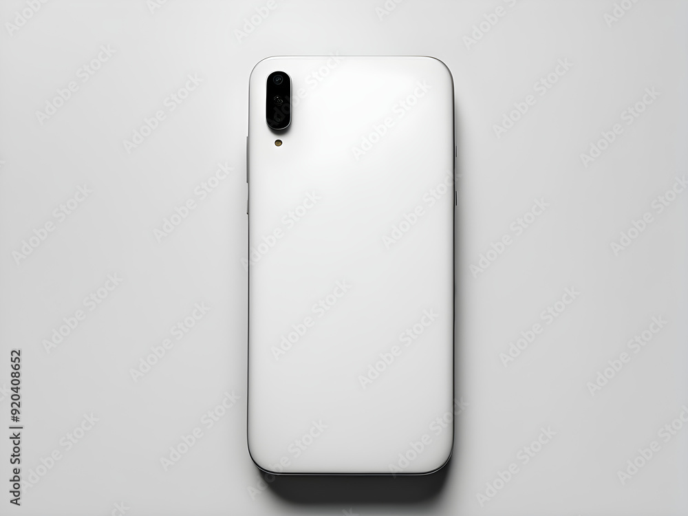 Phone white gray with background white Phone white gray with background white