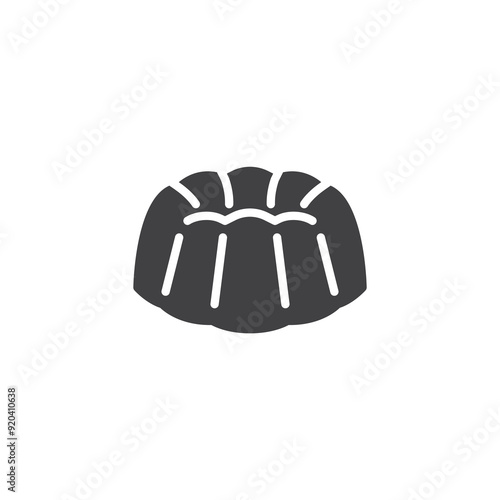 Pound cake vector icon