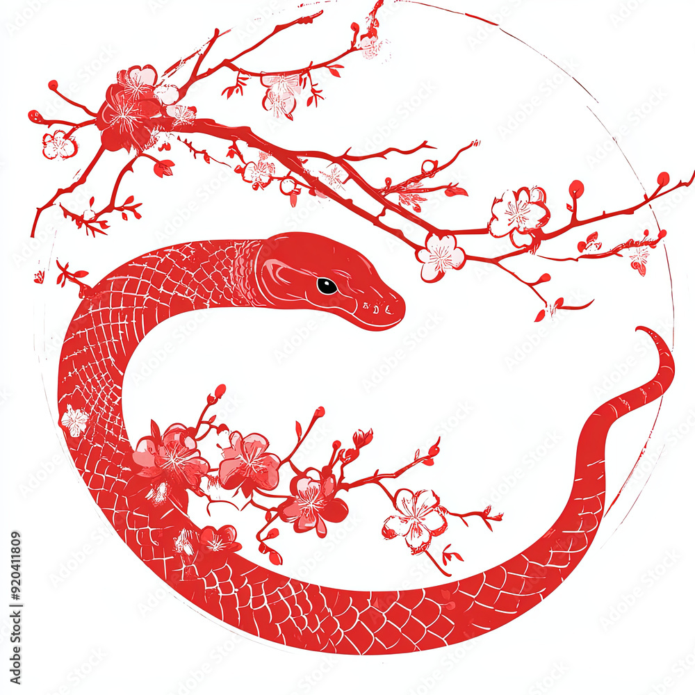 Obraz premium Chinese New Year Year of the Snake