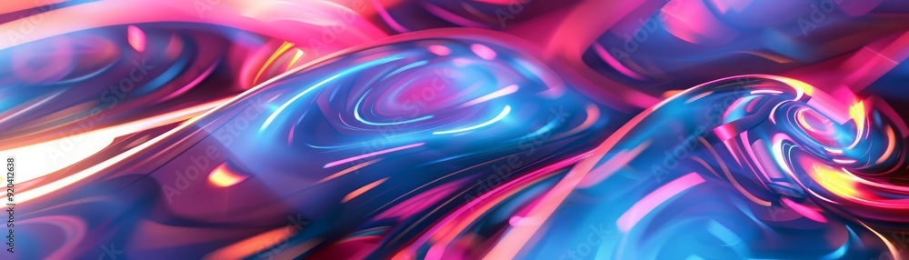 Abstract background with holographic light reflections, Futuristic, Cool Tones, High Detail, Digital Art Abstract background with holographic light reflections, Futuristic, Cool Tones, High Detail, Digital Art