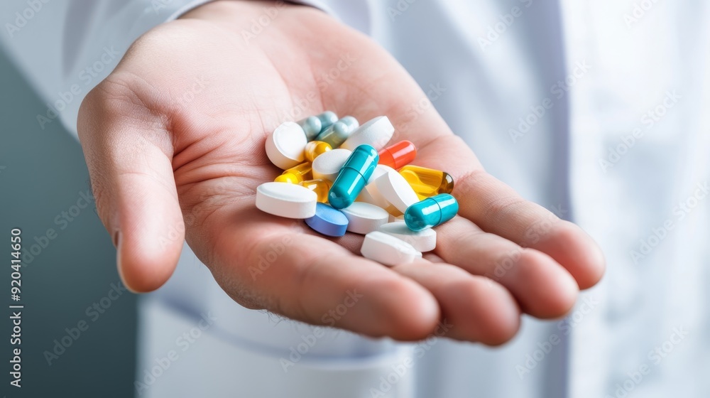 Diverse Treatment Options - Close-up of Hand Holding Various Dosages for Medical Treatment Diverse Treatment Options - Close-up of Hand Holding Various Dosages for Medical Treatment