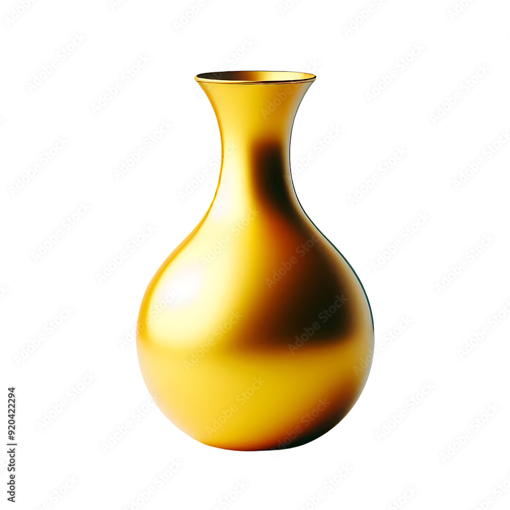 yellow vase Isolated on white background yellow vase Isolated on white background