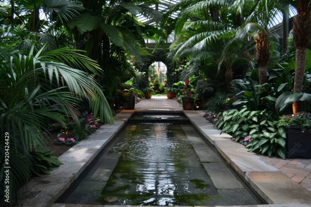 A tropical garden show features vibrant botanical displays and cultural ...