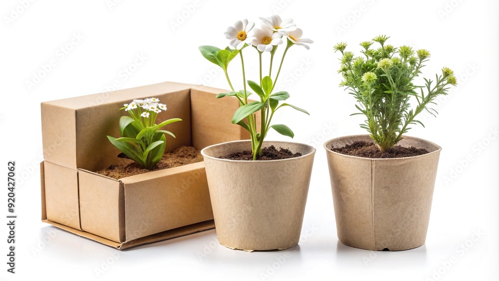 Minimalist packaging design for eco-friendly seedling starter kit ...